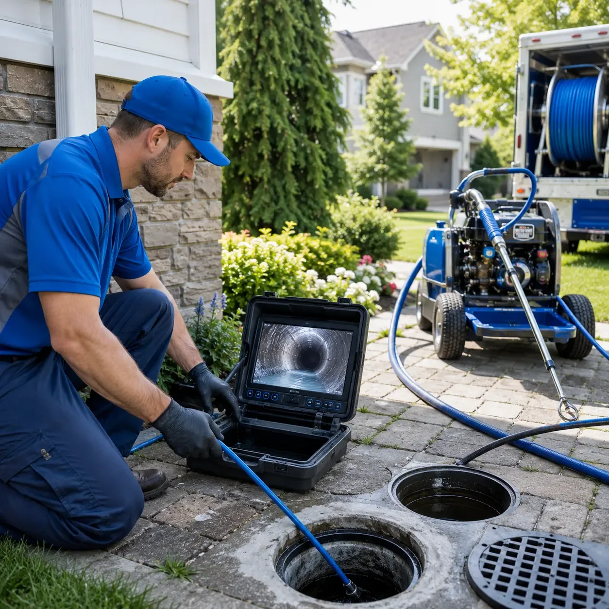 Outdoor drain cleaning professionals serving Bloomington, WI